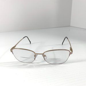 Stepper Si-50155 Unisex Semi Rimless Eyeglasses Frames Glasses Titanium Brown